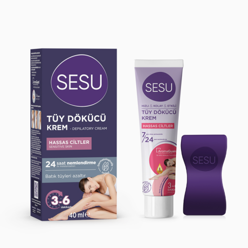 Sesu Hassas Ciltler için Tüy Dökücü Krem 40 ml - 1