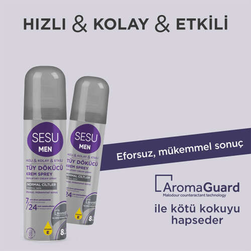 Sesu Men Tüy Dökücü Krem Sprey 150 ml - 3