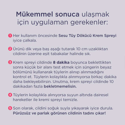 Sesu Tüy Dökücü Krem 150 ml - 4