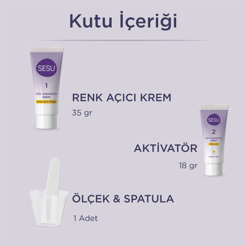 Sesu Tüy Sarartıcı Krem 35gr+18gr - 2