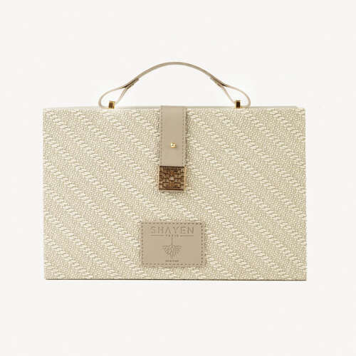 Shayen Paris Parisian Ivory Makyaj Çantası - Shayen Paris