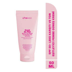 She Vec Crush On Pink - SPF 50+ Leke Karşıtı ve Ton Eşitleyici Pembe Güneş Kremi 50 ml - 2