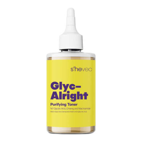 She Vec Glyc-Alright -7 Glycolic Acid + Ginseng + Niacinamide 200 ml - She Vec