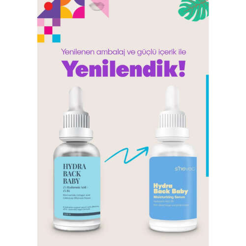 She Vec Hydra Back Baby Hyaluronic Acid B5 Vitamin 30 ml - 7