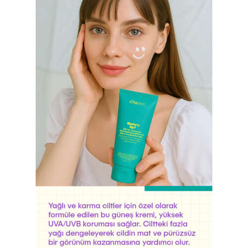 She Vec Matte's SPF50+ Yağlı ve Karma Ciltler için Matlaştırıcı Etkili Güneş Kremi 50 ml - 4