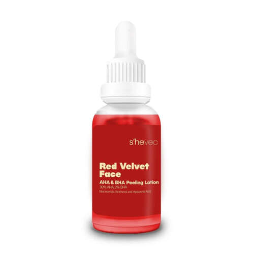 She Vec Red Velvet Face AHA+ BHA Yüz Peelingi 30 ml - She Vec