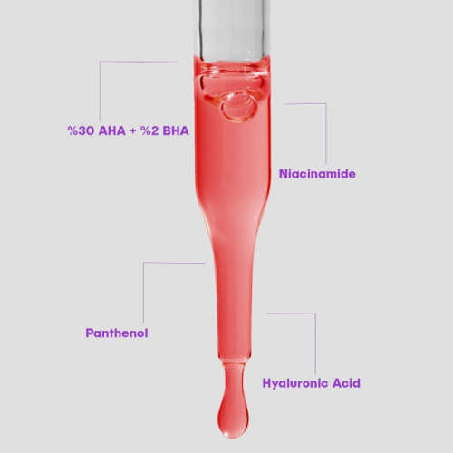 She Vec Red Velvet Face AHA+ BHA Yüz Peelingi 30 ml - 3