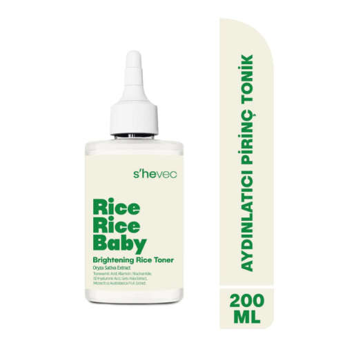 She Vec Rice Rice Baby – Aydınlatıcı Pirinç Tonik 200 ml - 2