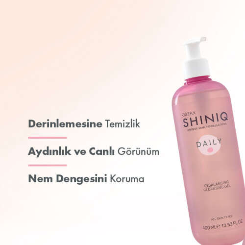 Shiniq Daily Tüm Ciltler İçin Dengeleyici Temizleme Jeli 400 ml - 3