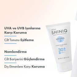Shiniq Hydra Cilt Tonu Eşitleyici Açık Renkli BB Krem SPF 30 + 40 ml - Light - 3