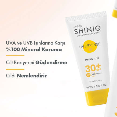 Shiniq UV Defense Mineral Filtreli Güneş Koruyucu SPF 30+ 100 ml - 2