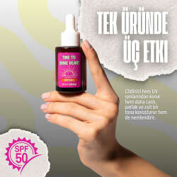 Short Story TIME TO SHINE DEAR! SPF50+ C Vitaminli Güneş Serumu 30 ml - 3