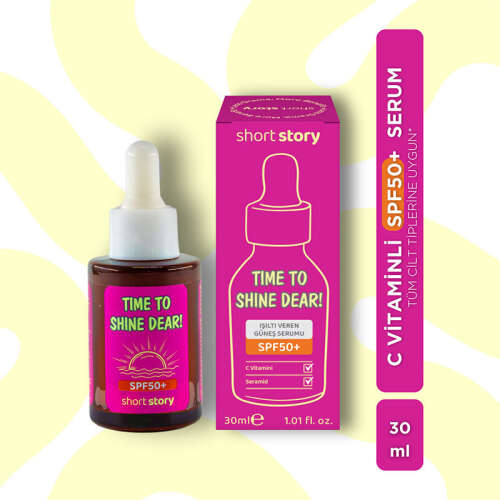 Short Story TIME TO SHINE DEAR! SPF50+ C Vitaminli Güneş Serumu 30 ml - 6