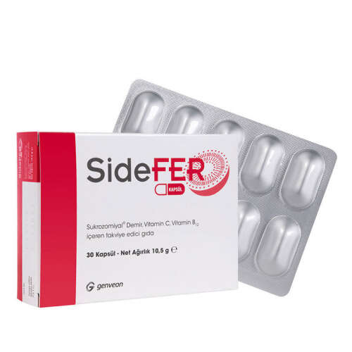 Sidefer Vitamin C ve Vitamin B12 30 Kapsül - Sidefer