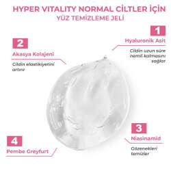 Sinoz Hyper Vitality Normal Ciltler Yüz Temizleme Jeli 400 ml - 2