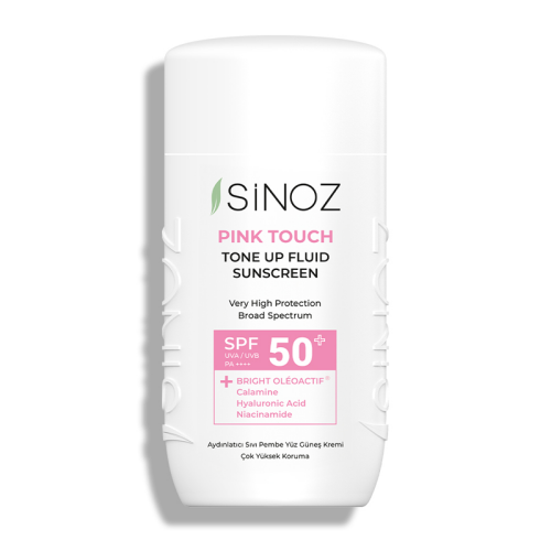 Sinoz SPF50 Pink Touch Aydınlatıcı Fluid Güneş Kremi 50 ml - Sinoz
