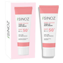Sinoz SPF50+ Ton Eşitleyici PA++++ Pembe Güneş Kremi 50 ml - 3