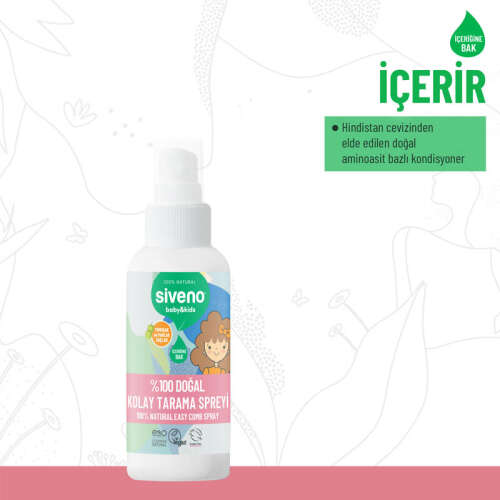 Siveno %100 Doğal Çocuklar İçin Kolay Tarama Spreyi 100 ml - 5