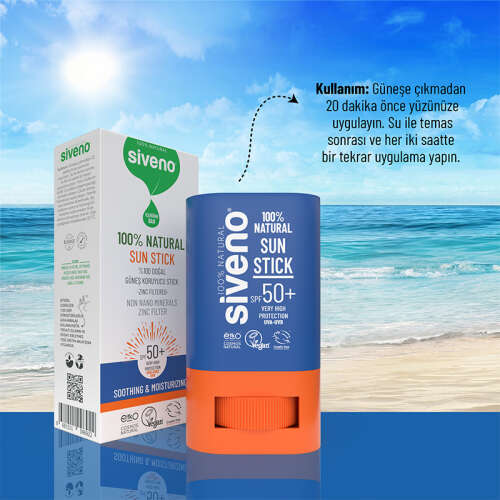 Siveno %100 Doğal Güneş Koruyucu Stick 15 gr - 4