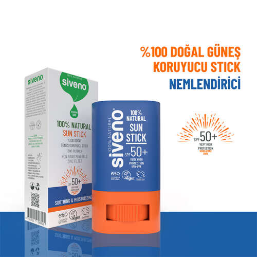 Siveno %100 Doğal Güneş Koruyucu Stick 15 gr - Siveno