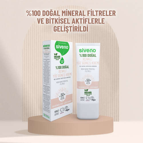 Siveno %100 Doğal Renkli Yüz Güneş Kremi 30 ml - 5