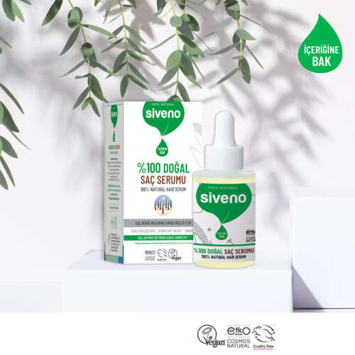 Siveno %100 Doğal Saç Bakım Serumu 30 ml - 3