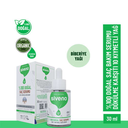 Siveno %100 Doğal Saç Bakım Serumu 30 ml - 2