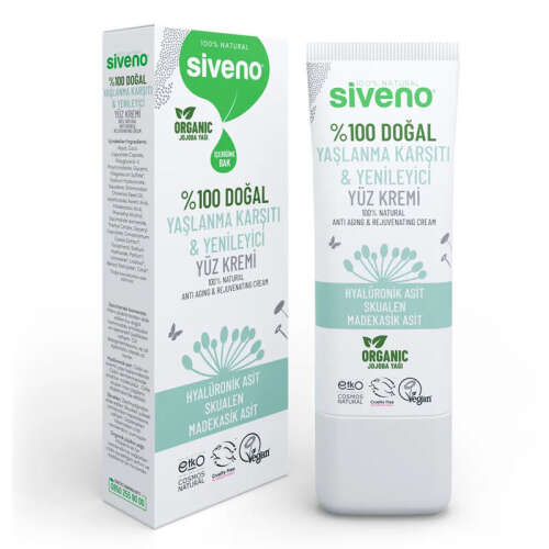 Siveno %100 Doğal Yaşlanma Karşıtı Yüz Kremi 30 ml - 1