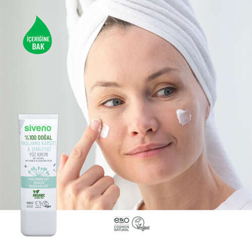 Siveno %100 Doğal Yaşlanma Karşıtı Yüz Kremi 30 ml - 3