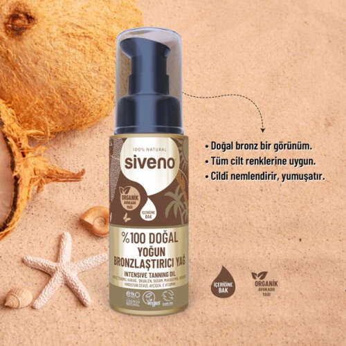 Siveno %100 Doğal Yoğun Bronzlaştırıcı Yağ 50 ml - 6