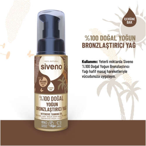 Siveno %100 Doğal Yoğun Bronzlaştırıcı Yağ 50 ml - 7