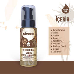 Siveno %100 Doğal Yoğun Bronzlaştırıcı Yağ 50 ml - 4