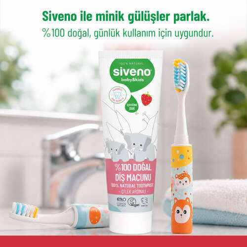 Siveno Bebek ve Çocuklar İçin Diş Macunu 50 ml - Çilekli - 5