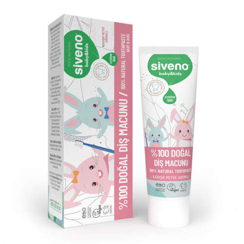 Siveno Bebek Ve Çocuklar İçin Doğal Diş Macunu 50 ml - 6