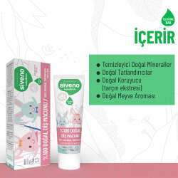 Siveno Bebek ve Çocuklar İçin Diş Macunu 50 ml - Karışık Meyve Aromalı - 4