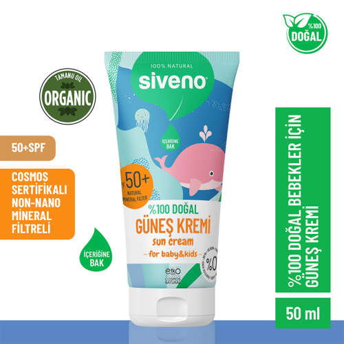 Siveno Bebekler için Doğal Güneş Kremi Spf50+ 50 ml - 2