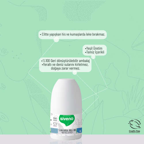 Siveno Beyazlatıcı Etkili Doğal Roll On 50 ml - Siveno