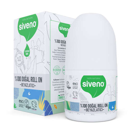 Siveno Beyazlatıcı Etkili Doğal Roll On 50 ml - Siveno