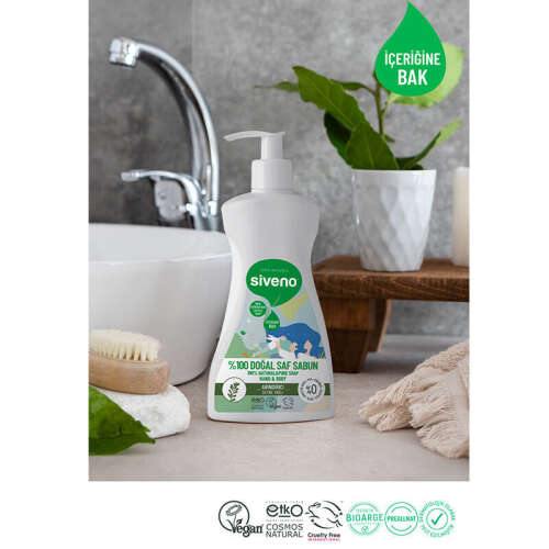 Siveno Defne Yağlı Doğal Sıvı Sabun 300 ml - 4
