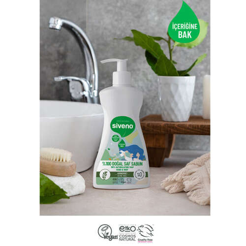 Siveno Defne Yağlı Doğal Sıvı Sabun 300 ml - 4