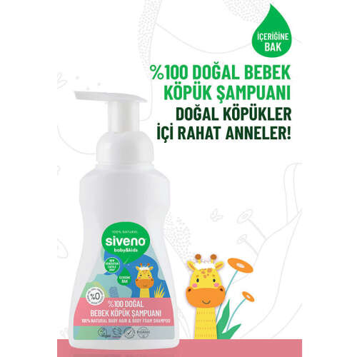 Siveno Doğal Bebek Köpük Şampuanı 250 ml - 3