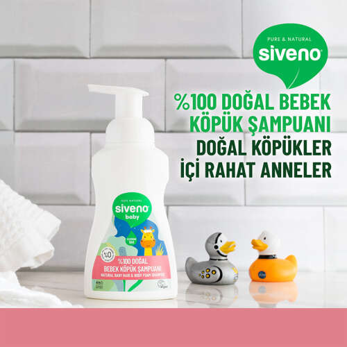 Siveno Doğal Bebek Köpük Şampuanı 250 ml - 3