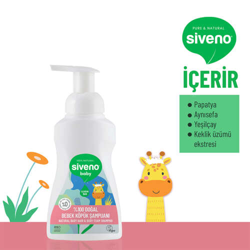 Siveno Doğal Bebek Köpük Şampuanı 250 ml - 4