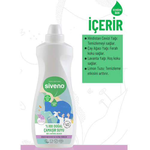 Siveno Doğal Çamaşır Suyu 700 ml - 2
