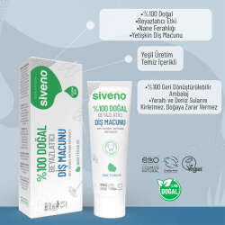 Siveno Doğal Diş Macunu Beyazlatıcı Nane Ferahlığı Florürsüz 65gr - 7