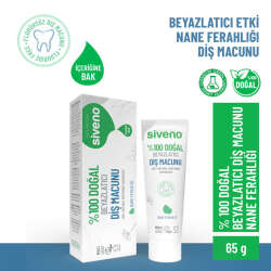 Siveno Doğal Diş Macunu Beyazlatıcı Nane Ferahlığı Florürsüz 65gr - 5