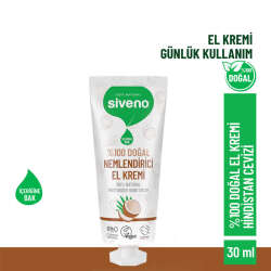 Siveno Doğal El ve Vücut Kremi Hindistan Cevizi Avokado Yoğun Nemlendirici Vegan 30 ml - 3