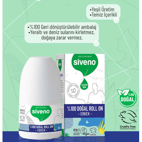Siveno Doğal Erkekler için Roll-On 50 ml - 3
