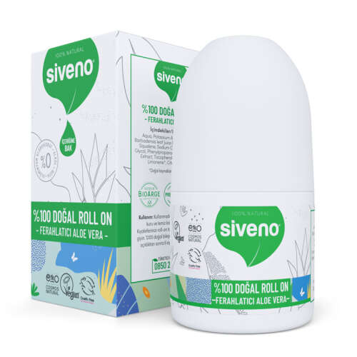 Siveno Doğal Ferahlatıcı Aloe Vera Özlü Roll-On 50 ml - Siveno