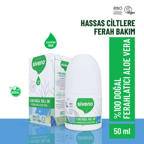 Siveno Doğal Ferahlatıcı Aloe Vera Özlü Roll-On 50 ml - 2